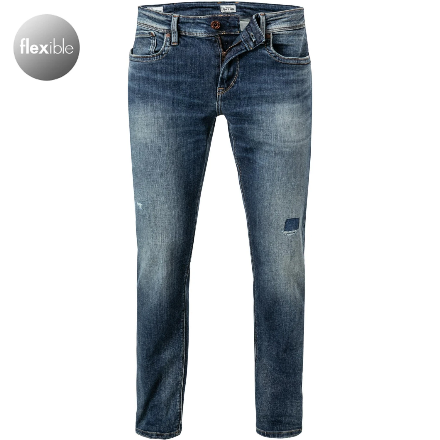 Pepe Jeans Hatch PM200823RF4/000 Slim Fit, Baumwoll-Stretch Power Flex, Blau 1 Pepe Jeans Hatch PM200823RF4/000 Slim Fit, Baumwoll-Stretch Power Flex, Blau