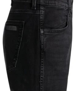 Wrangler Greensboro black Crow W15QHP363 Jeans Greensboro, Regular Straight, Baumwoll-Stretch 13oz, Schwarz -Jeansniedrigerpreis 371948 norm3