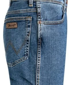 Wrangler Texas Slim Stonewash W12S33010 Jeans Texas, Slim Fit, Baumwoll-Stretch 13,75oz, Mittelblau -Jeansniedrigerpreis 371949 norm3