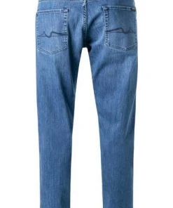 7 for all mankind Standard mid blue JSMNB800LM Jeans, Baumwoll-Stretch, Mittelblau -Jeansniedrigerpreis 372212 norm2