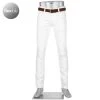 Alberto Regular Fit T400 Pipe 48171975/100 Jeans, Baumwolle T400® 8oz, Weiß