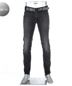 Jeansniedrigerpreis 6 Alberto Tapered Fit Sven Cosy 33071459/994 Jeans Sven, Baumwoll-Stretch 9oz, Dunkelgrau