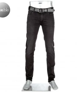 Alberto Regular Fit Pipe Cosy Jeans 48171459/997 Jeans Pipe, Baumwoll-Stretch 9oz, Schwarz