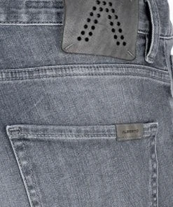 Alberto Slim Fit Slim-DS Dual Denim 42371572/965 Jeans Slim, Baumwolle T400® 10oz, Grau -Jeansniedrigerpreis 373374 norm6
