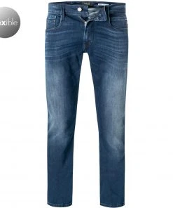 Replay Jeans Anbass M914Y.000.41A 90A/007 Slim Fit, Baumwoll-Stretch 10oz, Dunkelindigo