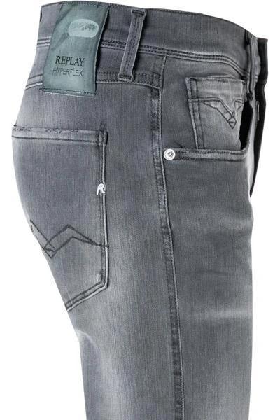 Replay Jeans Anbass M914Y.000.661 WB1/096 Slim Fit, Baumwoll-Stretch 11,5oz, Mittelgrau 4 Replay Jeans Anbass M914Y.000.661 WB1/096 Slim Fit, Baumwoll-Stretch 11,5oz, Mittelgrau – Bild 4