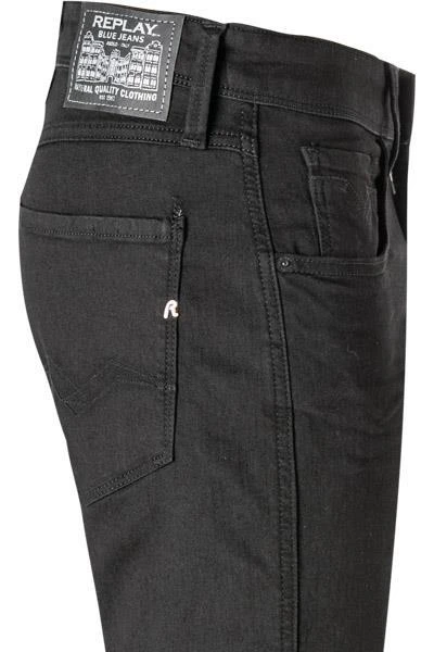 Replay Jeans Anbass M914Y.000.85B 010/098 Slim Fit, Baumwoll-Stretch 11,5oz, Schwarz 4 Replay Jeans Anbass M914Y.000.85B 010/098 Slim Fit, Baumwoll-Stretch 11,5oz, Schwarz – Bild 4