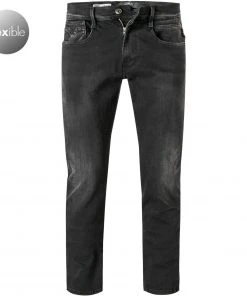 Replay Jeans Anbass M914Y.000.661 WB0/098 Slim Fit, Baumwoll-Stretch 11,5oz, Schwarz