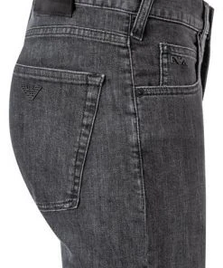 EMPORIO ARMANI Jeans 8N1J45/1D85Z/0006 Regular Fit, Baumwoll-Stretch, Schwarz -Jeansniedrigerpreis 376072 norm3