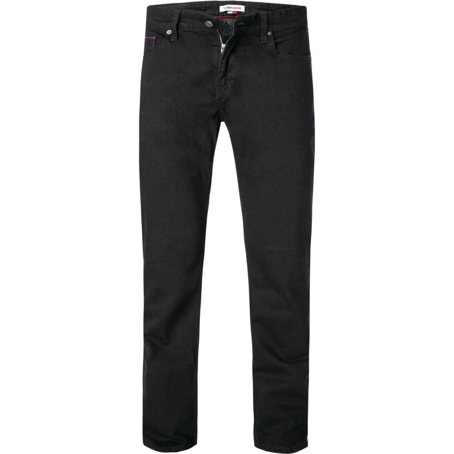 TOMMY JEANS DM0DM11120/1BZ Straight Fit, Baumwoll-Stretch, Schwarz 1 TOMMY JEANS DM0DM11120/1BZ Straight Fit, Baumwoll-Stretch, Schwarz