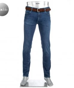 Alberto Regular Fit Pipe DS Dual FX 57371486/880 Jeans Pipe, Baumwolle T400® 10oz, Dunkelblau