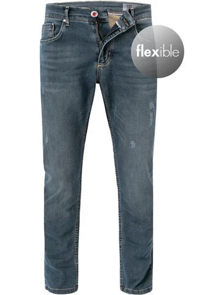 Daniel Hechter Jeans 26060/112357/660 Slim Fit, Baumwoll-Stretch, Blau-braun meliert, Blau 2 Daniel Hechter Jeans 26060/112357/660 Slim Fit, Baumwoll-Stretch, Blau-braun meliert, Blau – Bild 2