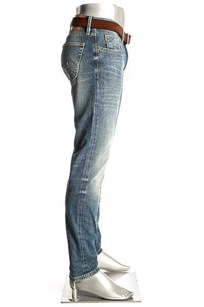Alberto Tapered Fit Slipe Japan Denim 69491468/818 Jeans Slipe, Baumwolle 11,5oz, Hellblau 3 Alberto Tapered Fit Slipe Japan Denim 69491468/818 Jeans Slipe, Baumwolle 11,5oz, Hellblau – Bild 3