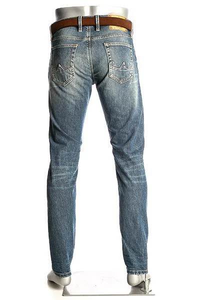 Alberto Tapered Fit Slipe Japan Denim 69491468/818 Jeans Slipe, Baumwolle 11,5oz, Hellblau 4 Alberto Tapered Fit Slipe Japan Denim 69491468/818 Jeans Slipe, Baumwolle 11,5oz, Hellblau – Bild 4