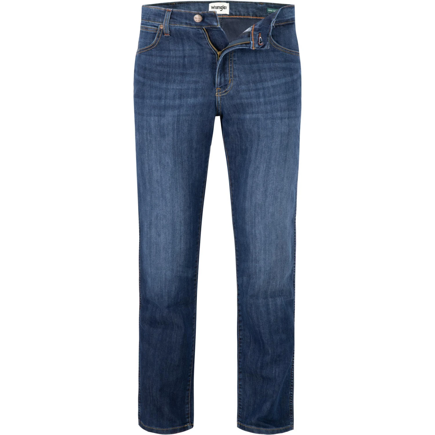 Wrangler Arizona Cool Hand m. denim W12OUJ47R Jeans Arizona, Regular Fit, Baumwolle T400®, Mittelblau 1 Wrangler Arizona Cool Hand m. denim W12OUJ47R Jeans Arizona, Regular Fit, Baumwolle T400®, Mittelblau
