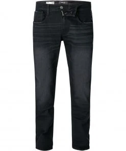 Replay Jeans Anbass M914Y.000.573B956/098 Slim Fit, Bio Baumwoll-Stretch, Schwarz