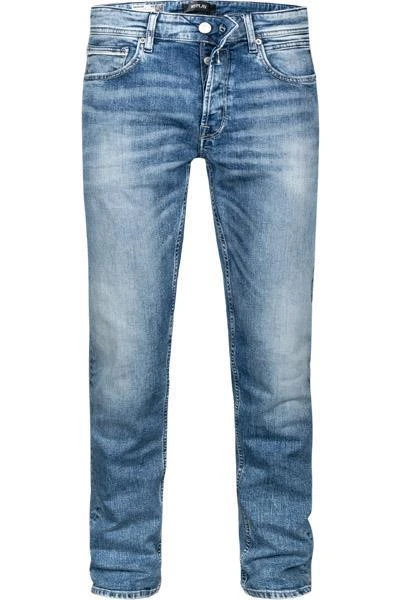 Replay Jeans Grover MA972.000.573 812/010 Bio Baumwoll-Stretch 10,5oz, Blau, Hellblau 2 Replay Jeans Grover MA972.000.573 812/010 Bio Baumwoll-Stretch 10,5oz, Blau, Hellblau – Bild 2