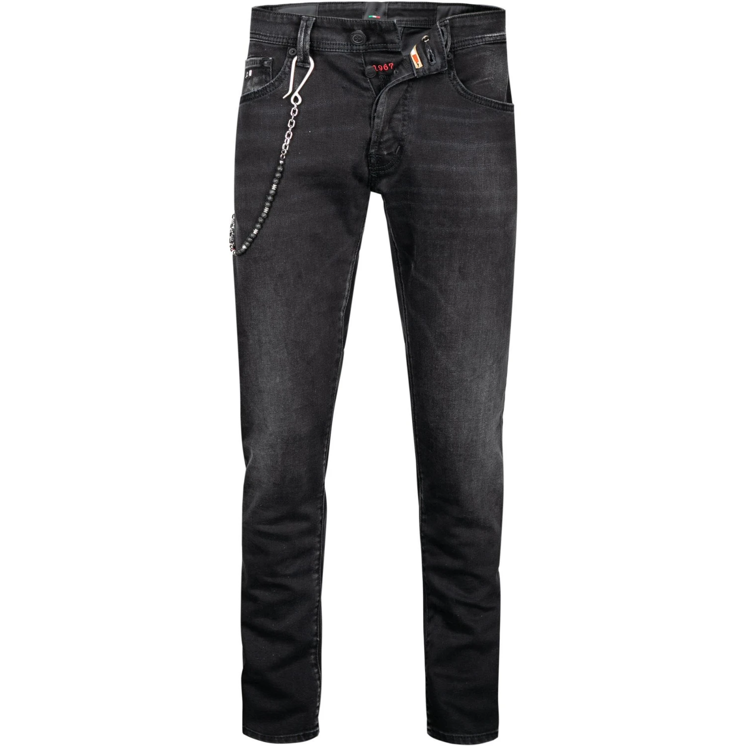 tramarossa 21UB51980/19-80/D394/BLACKBLACKUSED Jeans, Slim Fit, Baumwoll-Stretch, Black used 1 tramarossa 21UB51980/19-80/D394/BLACKBLACKUSED Jeans, Slim Fit, Baumwoll-Stretch, Black used