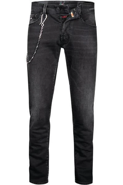 tramarossa 21UB51980/19-80/D394/BLACKBLACKUSED Jeans, Slim Fit, Baumwoll-Stretch, Black used 2 tramarossa 21UB51980/19-80/D394/BLACKBLACKUSED Jeans, Slim Fit, Baumwoll-Stretch, Black used – Bild 2