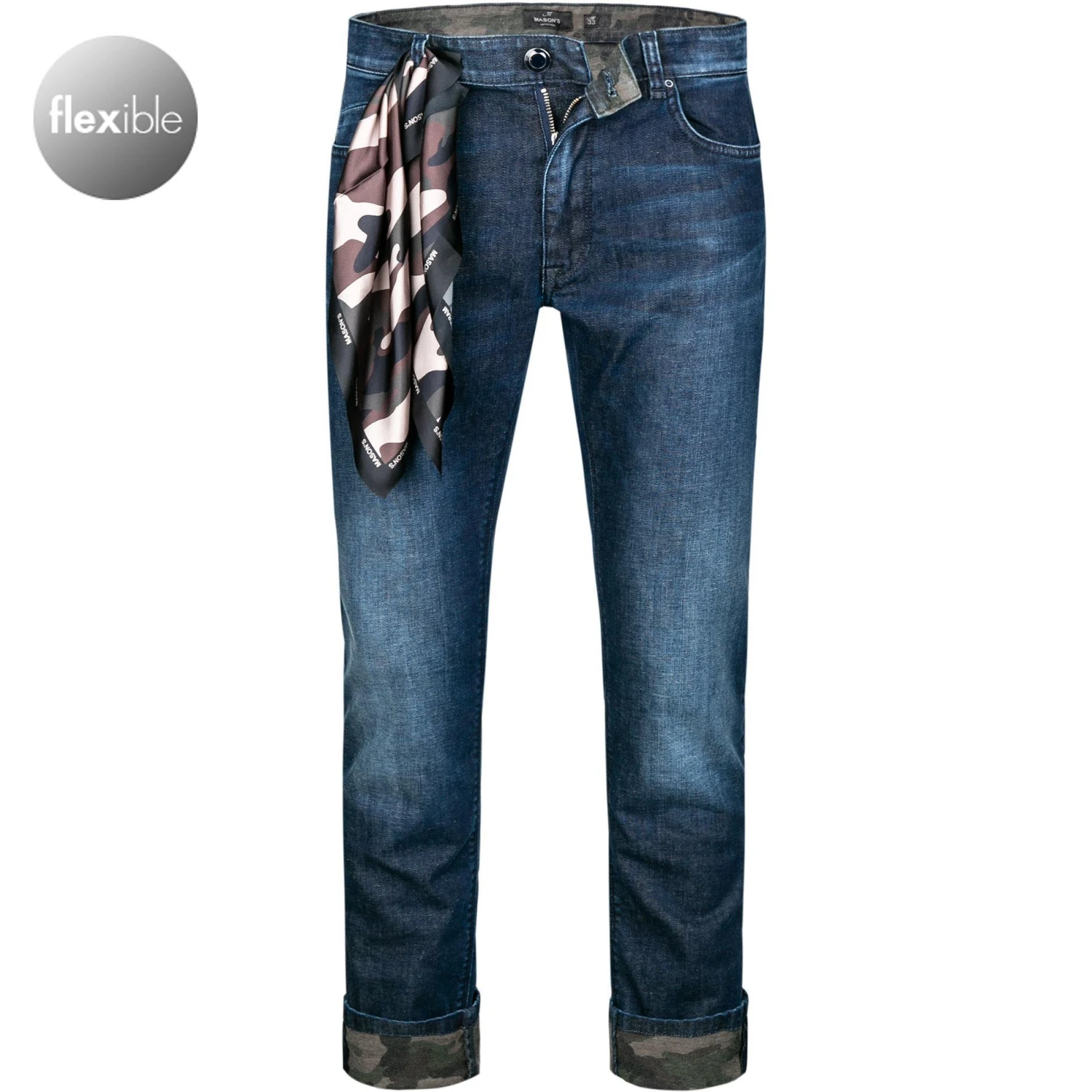 Mason's Jeans 35T1J3840JADF/DE11S13/006 Slim Fit, Baumwolle T400®, Dunkelblau 1 Mason's Jeans 35T1J3840JADF/DE11S13/006 Slim Fit, Baumwolle T400®, Dunkelblau