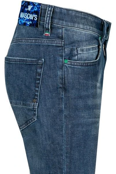 Mason's Jeans 35T1J3840LJ1/DE11S37/006 Slim Fit, Baumwolle T400®, Jeansblau 4 Mason's Jeans 35T1J3840LJ1/DE11S37/006 Slim Fit, Baumwolle T400®, Jeansblau – Bild 4
