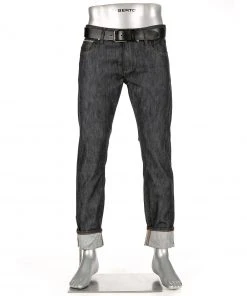 Alberto Tapered Fit Slipe Japan Denim 69471468/899 Jeans Slipe, Baumwoll-Stretch 10z, Marine