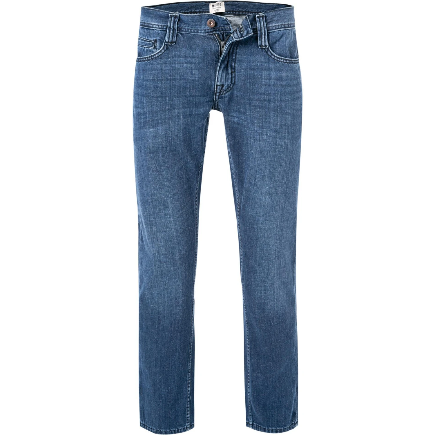 MUSTANG Jeans 1011657/5000/544 Jeans Oregon, Straight Fit, Baumwoll-Stretch 10,25oz, Blau 1 MUSTANG Jeans 1011657/5000/544 Jeans Oregon, Straight Fit, Baumwoll-Stretch 10,25oz, Blau