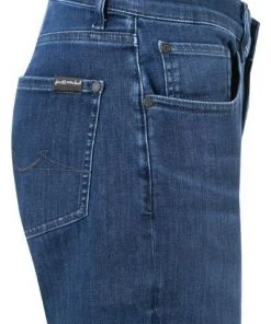 7 for all mankind Slimmy indigo blue JSMXB800LI Jeans Slimmy, Tapered Fit, Baumwoll-Stretch 13oz, Blau -Jeansniedrigerpreis 381847 norm3