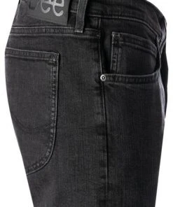 Lee Luke worn dry lake L719HFLN Jeans, Slim Tapered, Baumwoll-Stretch, Schwarz -Jeansniedrigerpreis 383556 norm3