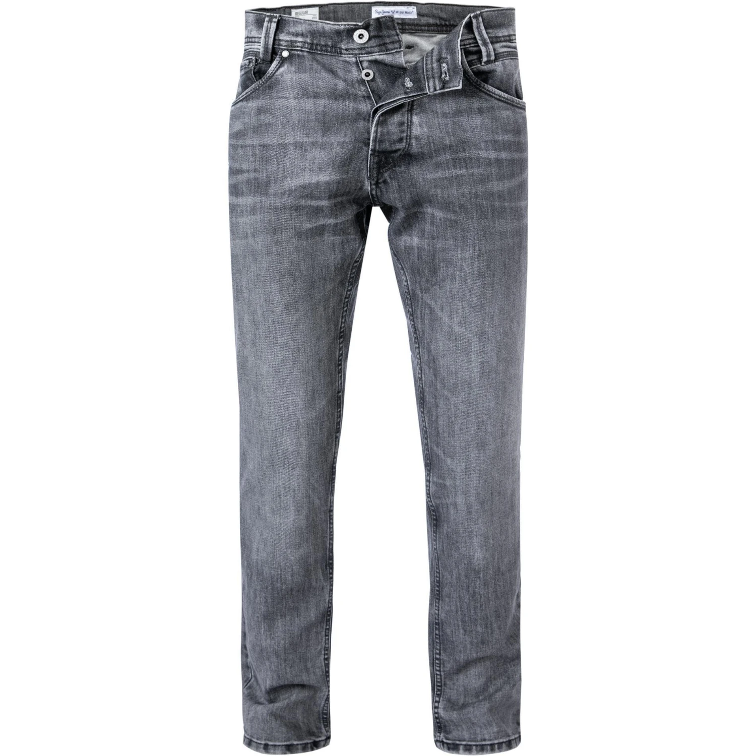 Pepe Jeans Spike PM206325VZ6/000 Regular Fit, Baumwoll-Stretch, Grau 1 Pepe Jeans Spike PM206325VZ6/000 Regular Fit, Baumwoll-Stretch, Grau