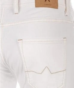 Alberto Slim Fit Slim White Denim 70571390/110 Jeans, Baumwoll-Stretch, Weiß -Jeansniedrigerpreis 384558 norm6