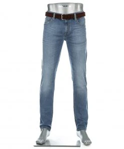 Alberto Tapered Fit Slipe Vintage 68371370/845 Jeans Slipe, Baumwoll-Stretch 9,5oz, Jeansblau